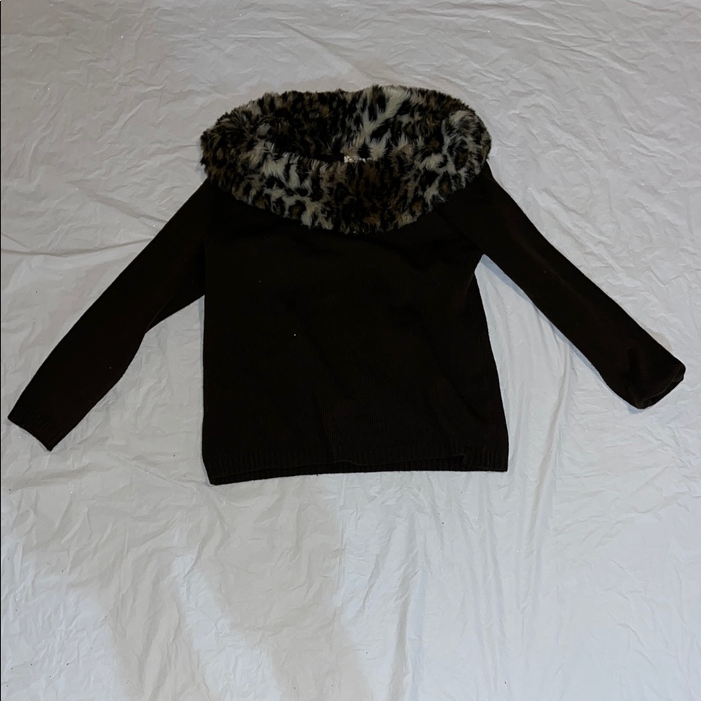 Cato Black and Brown Cowl & Turtleneck Sweaters